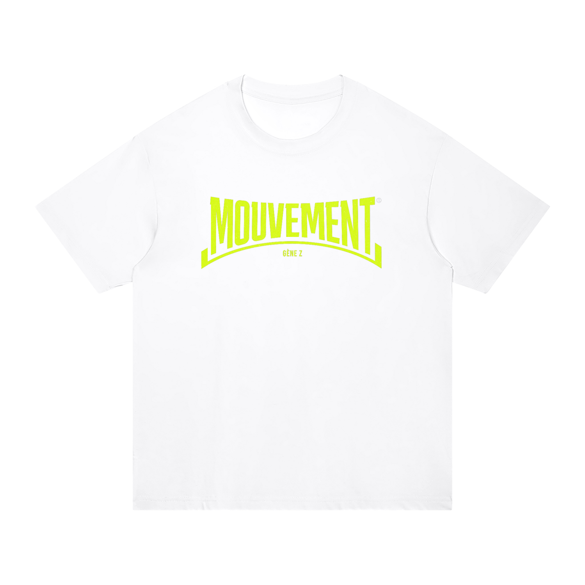 T-shirt Gen Z Mouvement Gène Z blanc, vue de face – t-shirt manif original CHT'M