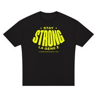 T-shirt Gen Z Stay Strong la Gène Z noir, vue de face – t-shirt manif original CHT'M
