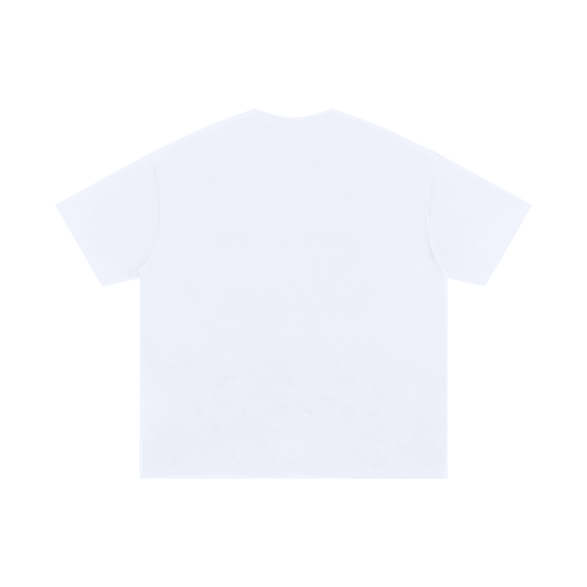 Dos uni du t-shirt oversized musculation Coresteel blanc, coupe epaules tombantes