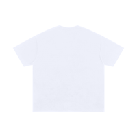 Dos uni du t-shirt oversized musculation Coresteel blanc, coupe epaules tombantes