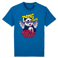 T-shirt panda original bleu roi, design panda humour décalé CHT'M Boutique