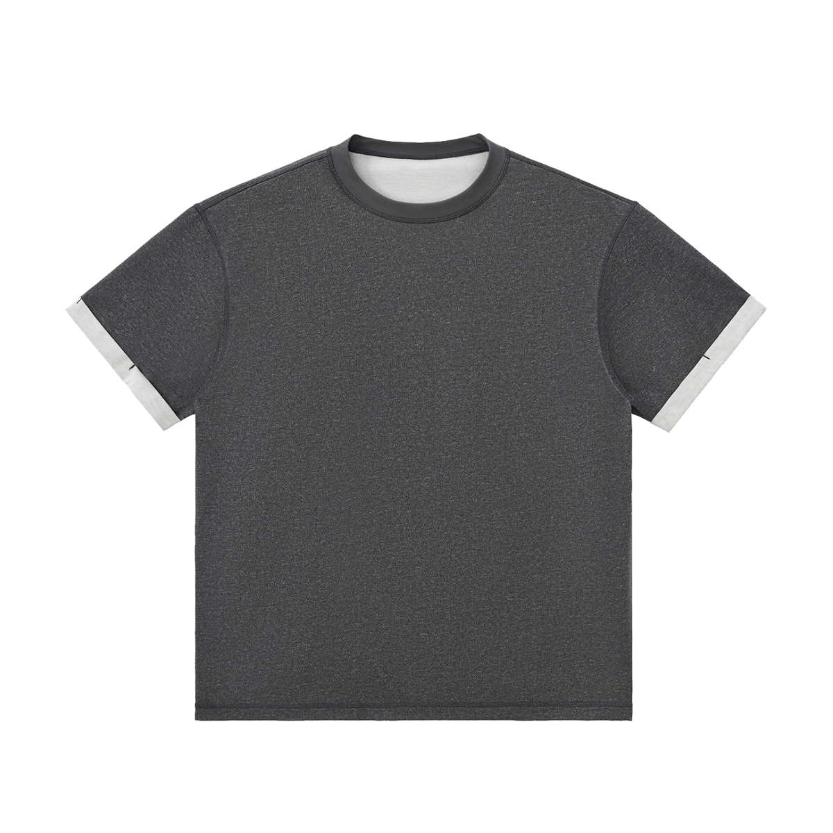 Détail du t-shirt original poignets contrastés CHT'M Boutique