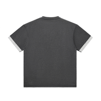 Détail du t-shirt original poignets contrastés CHT'M Boutique
