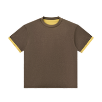 Détail du t-shirt original poignets contrastés CHT'M Boutique