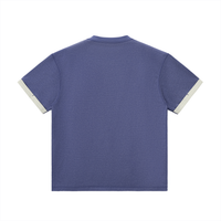 T-shirt original poignets contrastés vue de dos - CHT'M Boutique