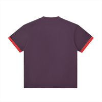 T-shirt original poignets contrastés gris anthracite porté - CHT'M Boutique