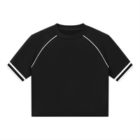 T-shirt raglan côtelé original blanc porté - CHT'M Boutique