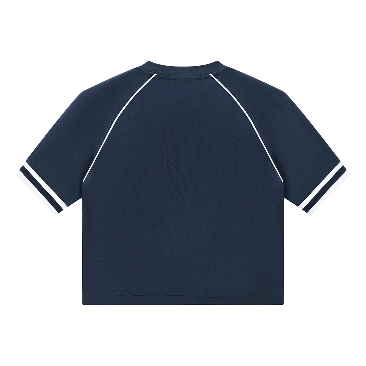 Détail du t-shirt raglan côtelé original CHT'M Boutique