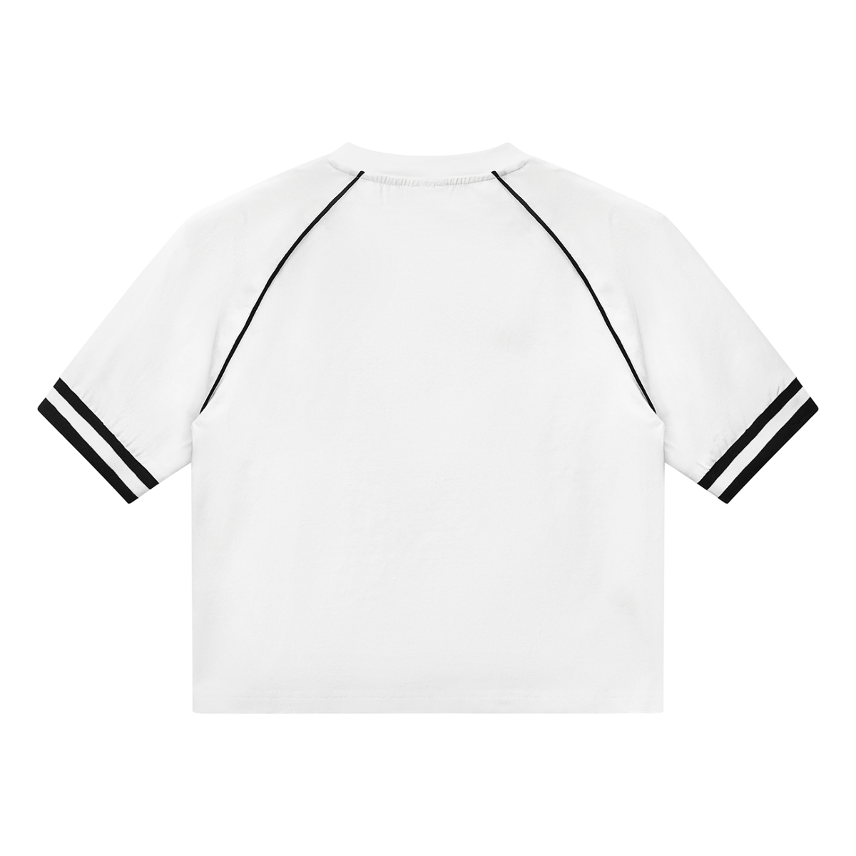 T-shirt raglan côtelé original noir porté - CHT'M Boutique