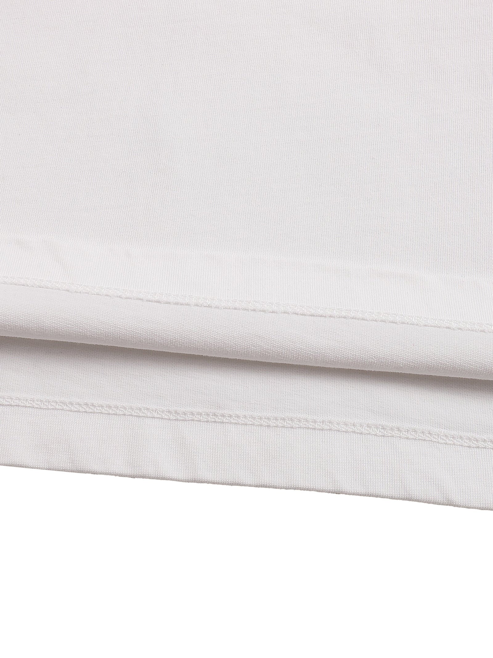 Détail de l'ourlet bas du t-shirt raglan FLEMME, finition double piqûre