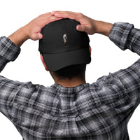 Casquette baseball thunder skull noir détail de la broderie CHT'M Boutique