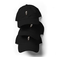 Casquette baseball thunder skull noir vue de trois quarts CHT'M Boutique