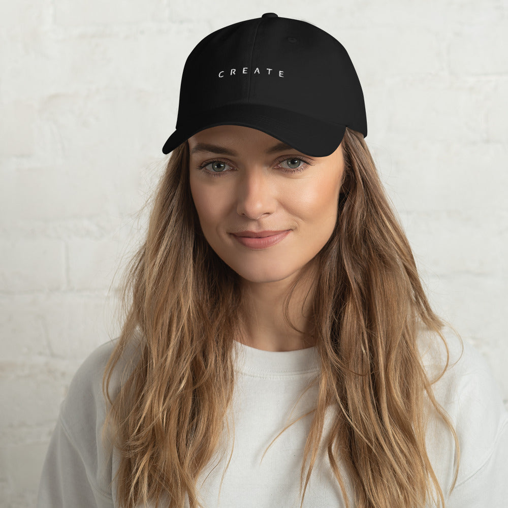 Casquette baseball create noir vue de profil CHT'M Boutique