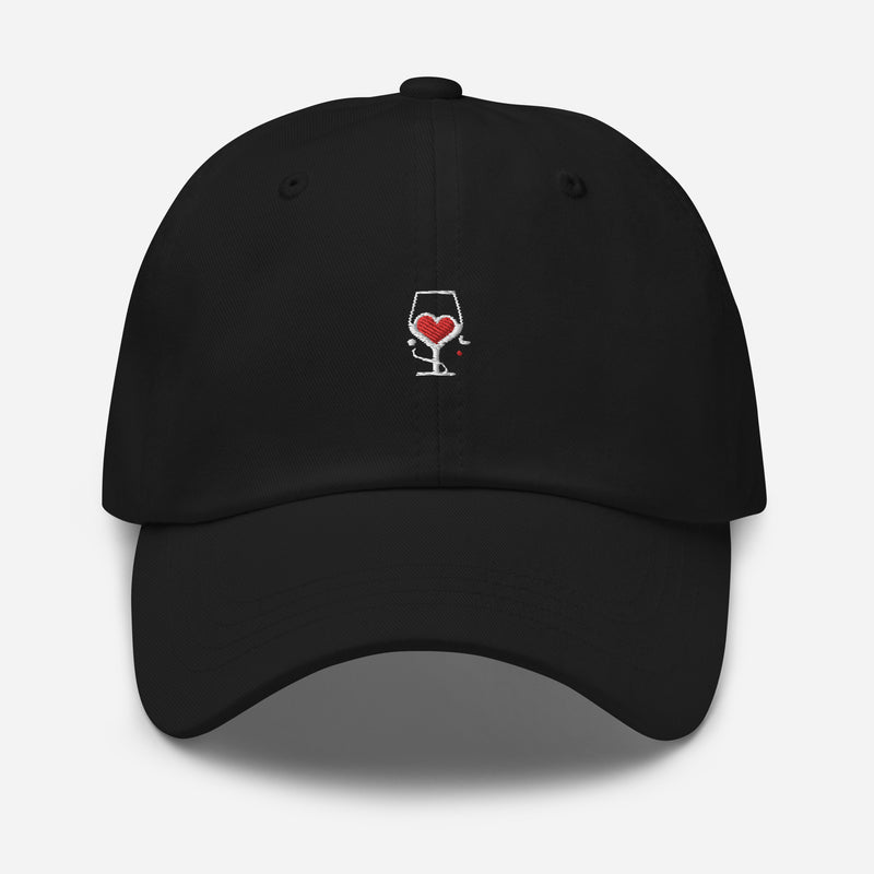 Casquette baseball wine love noir CHT'M Boutique
