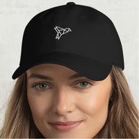 Casquette baseball origami bleu marine vue de dos CHT'M Boutique