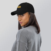 Casquette baseball acid noir gros plan sur le tissu CHT'M Boutique