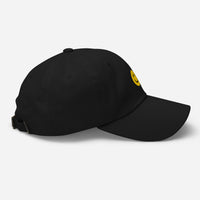 Casquette baseball happy smiley noir vue de trois quarts CHT'M Boutique