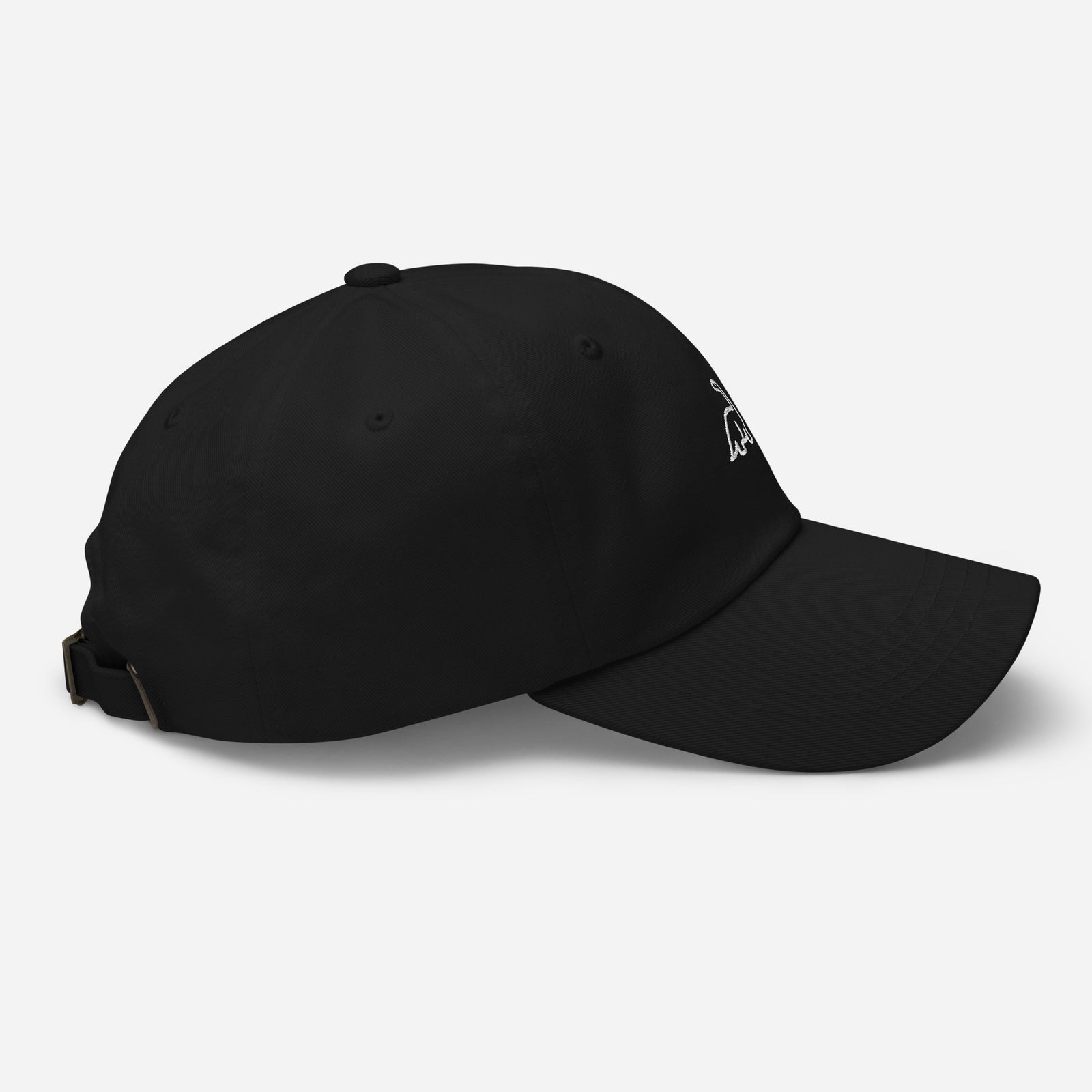 Casquette baseball dino noir vue de trois quarts CHT'M Boutique