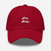 Casquette baseball coton chino bleu marine détail de la broderie CHT'M Boutique