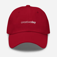 Casquette baseball creative day noir détail de la broderie CHT'M Boutique