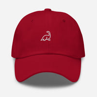 Casquette baseball dino noir détail de la broderie CHT'M Boutique