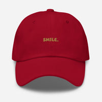 Casquette baseball smile noir vue de profil CHT'M Boutique