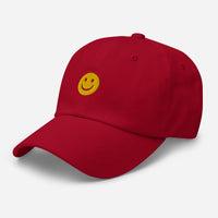 Casquette baseball happy smiley noir vue de trois quarts CHT'M Boutique