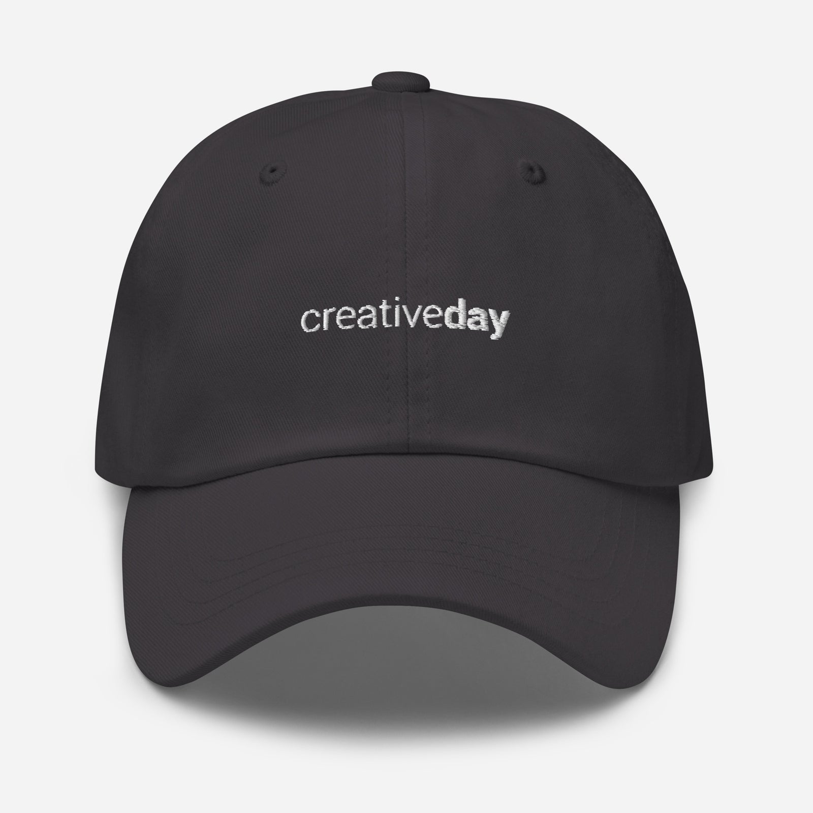 Casquette baseball creative day noir vue de trois quarts CHT'M Boutique
