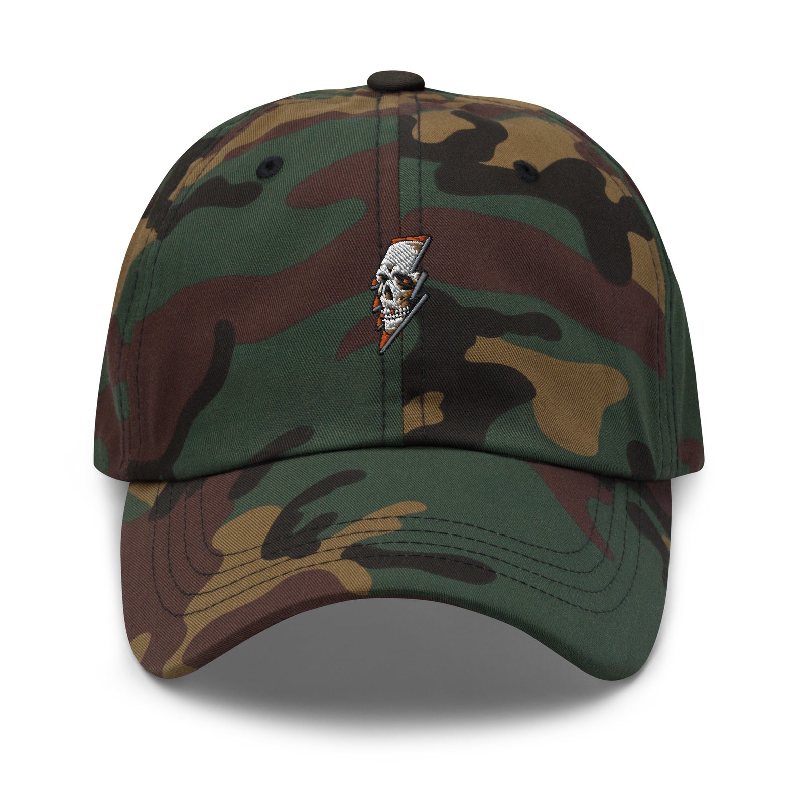 Casquette baseball thunder skull noir portée en situation CHT'M Boutique