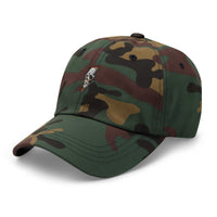 Casquette baseball thunder skull noir détail de la broderie CHT'M Boutique