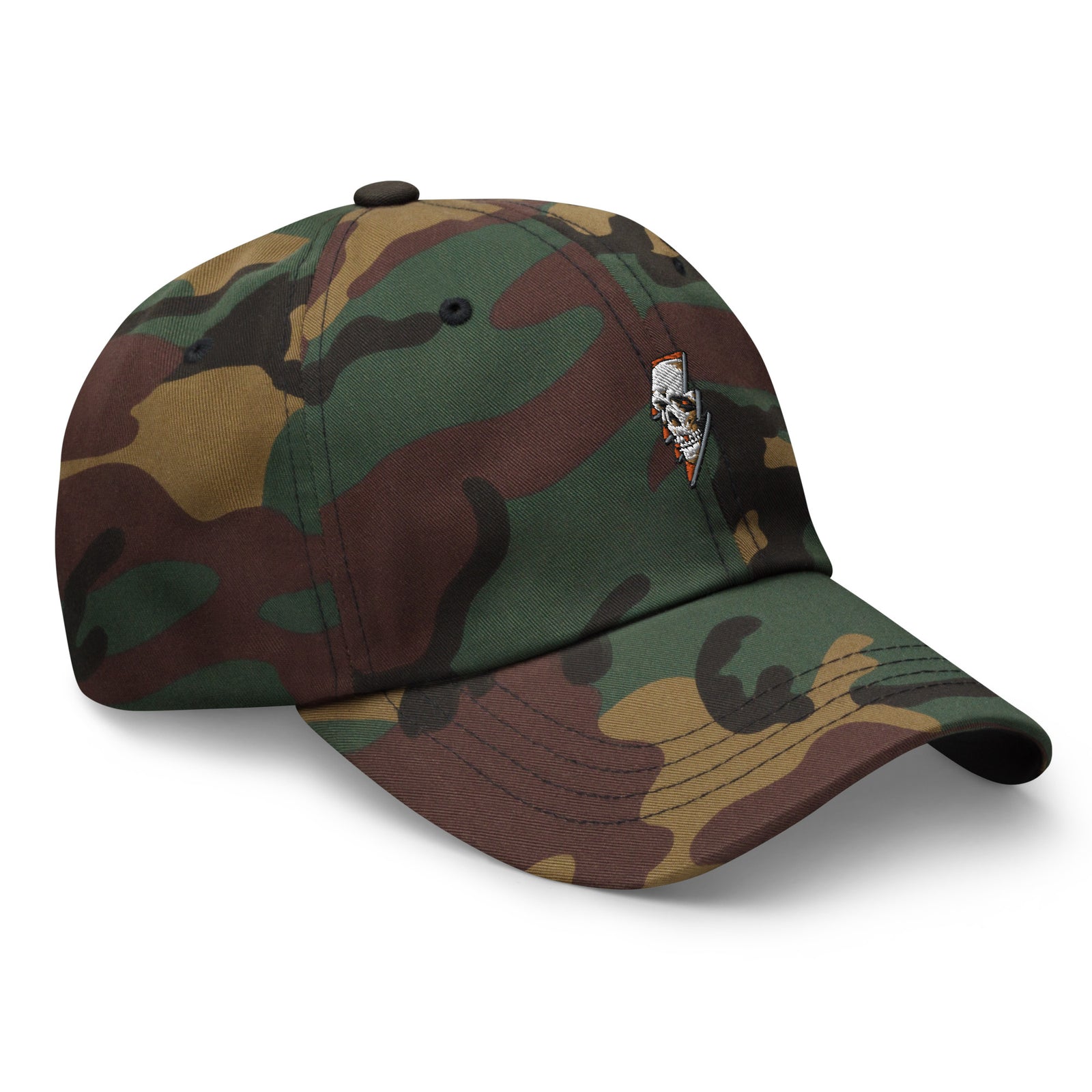 Casquette baseball thunder skull noir vue de profil CHT'M Boutique