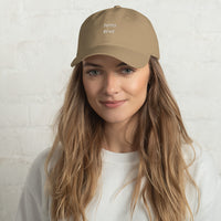 Casquette baseball tutto bene noir gros plan sur le tissu CHT'M Boutique