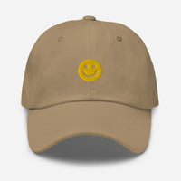 Casquette baseball happy smiley noir vue de trois quarts CHT'M Boutique