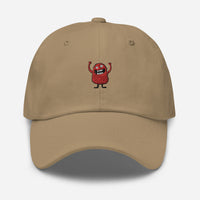 Casquette baseball monster canneberge coloris présenté CHT'M Boutique