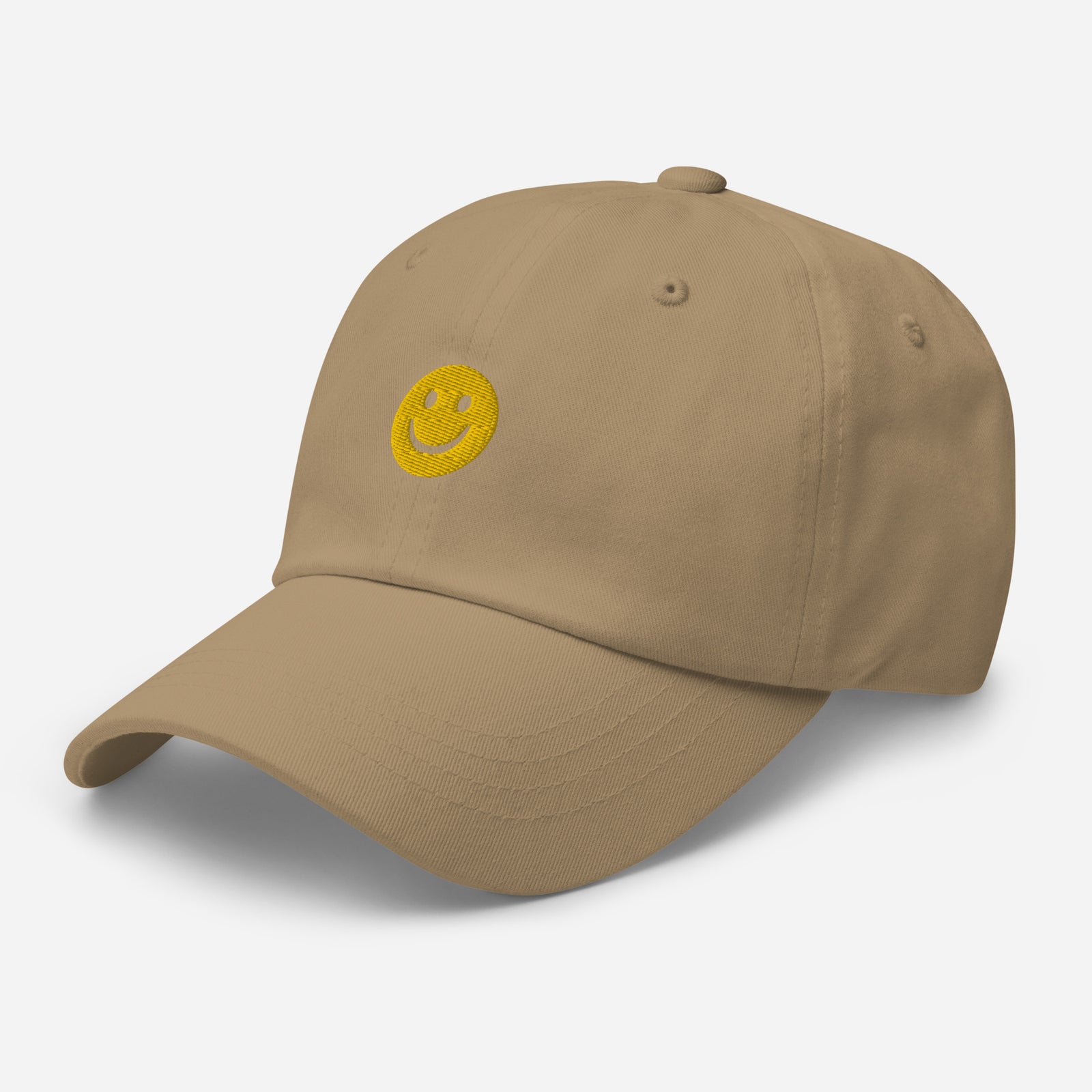 Casquette baseball happy smiley noir coloris présenté CHT'M Boutique