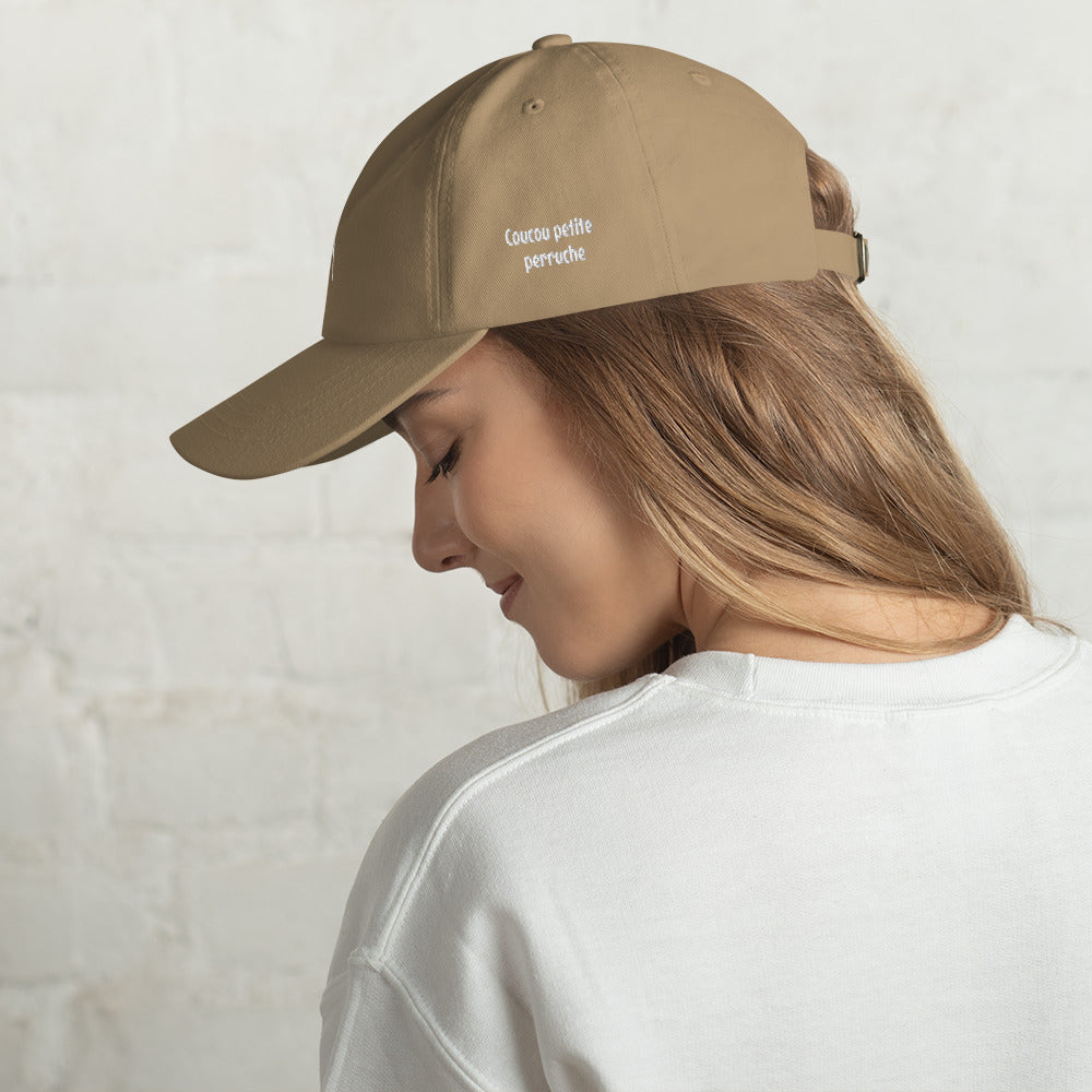 Casquette François l'ambrouille - "COUCOU PETITE PÉRUCHE"