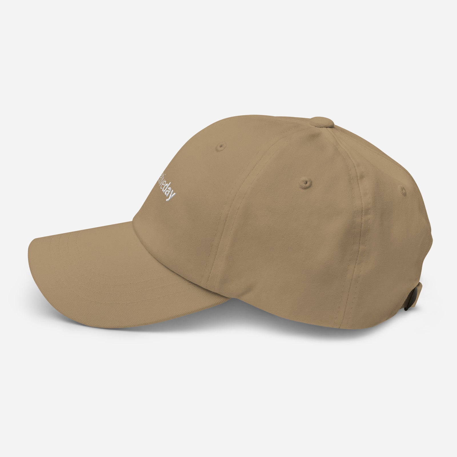 Casquette baseball creative day noir gros plan sur le tissu CHT'M Boutique