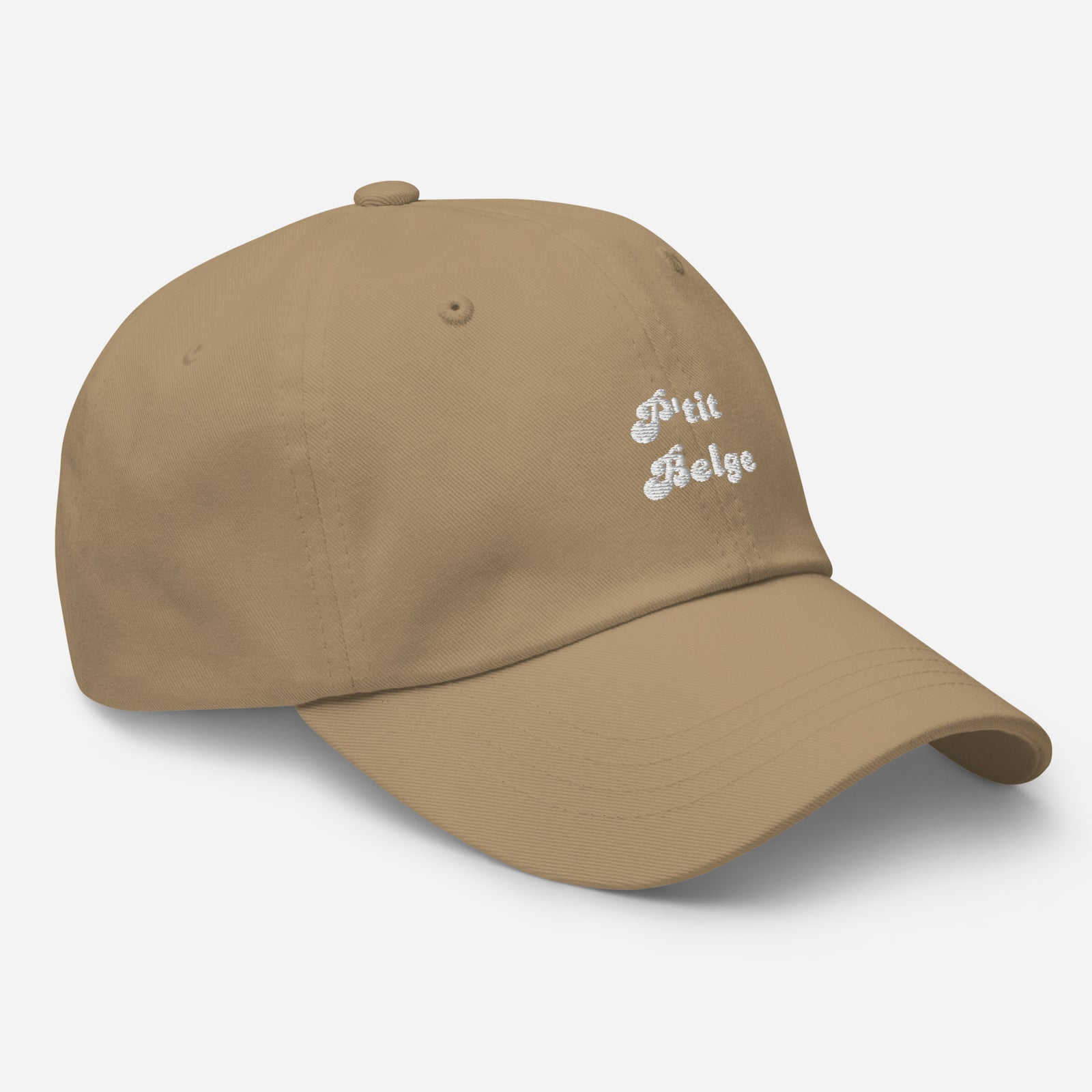 Casquette baseball coton chino bleu marine gros plan sur le tissu CHT'M Boutique