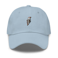 Casquette baseball thunder skull noir détail de la broderie CHT'M Boutique
