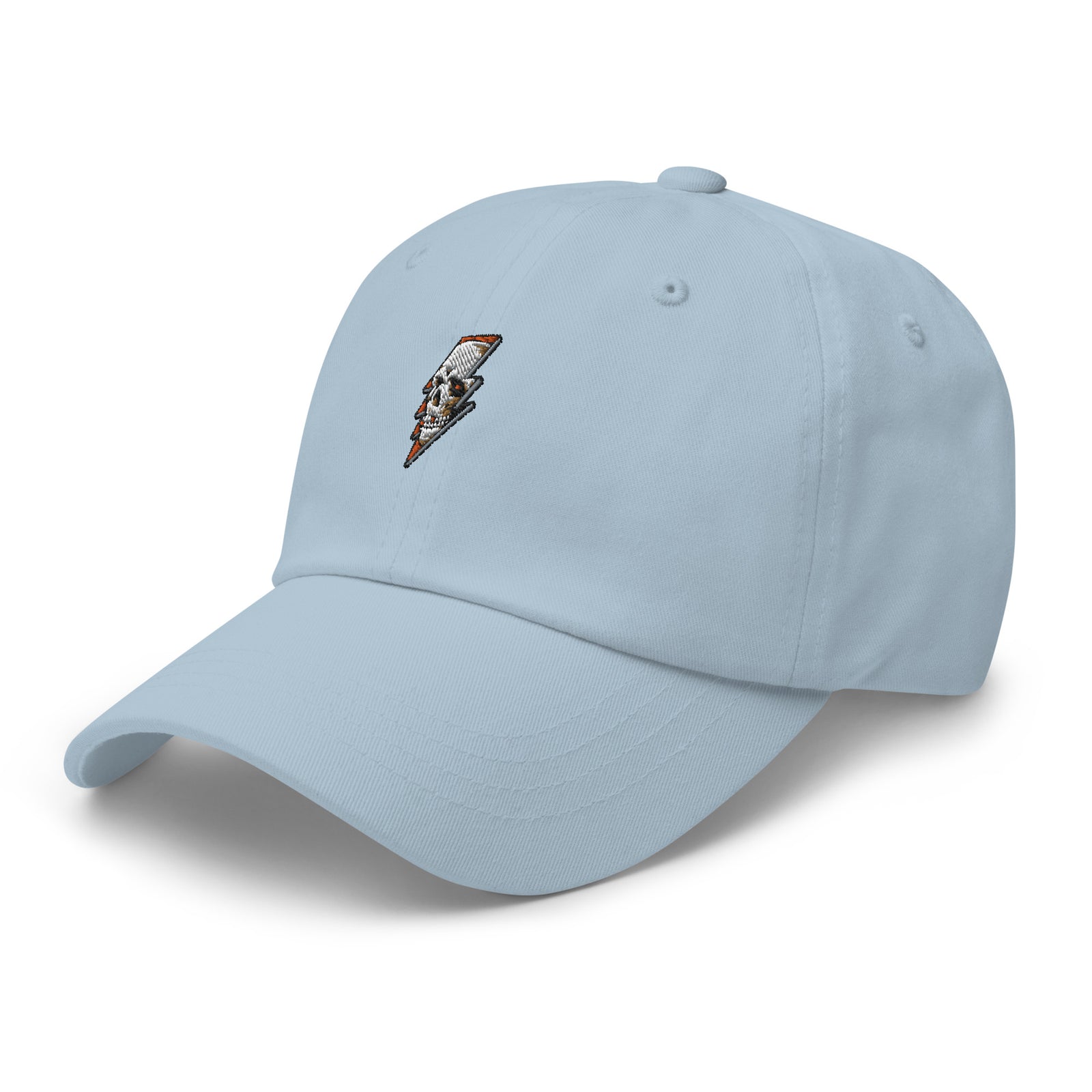 Casquette baseball thunder skull noir vue de trois quarts CHT'M Boutique