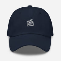 Casquette baseball cinéma noir gros plan sur le tissu CHT'M Boutique