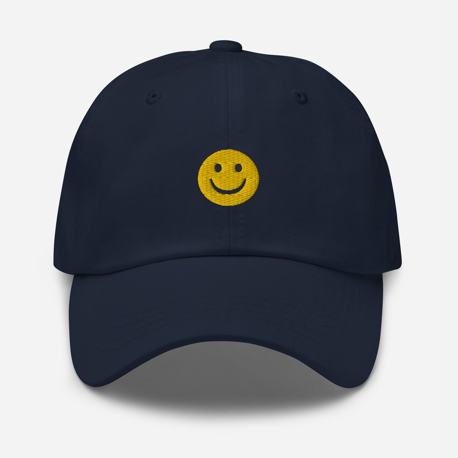 Casquette baseball happy smiley noir coloris présenté CHT'M Boutique