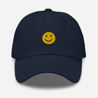 Casquette baseball happy smiley noir coloris présenté CHT'M Boutique