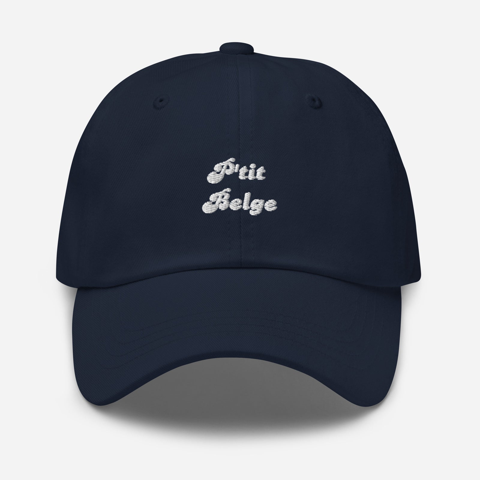 Casquette baseball coton chino bleu marine coloris présenté CHT'M Boutique