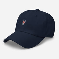 Casquette baseball wine love noir vue avant CHT'M Boutique