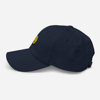 Casquette baseball happy smiley noir vue de profil CHT'M Boutique