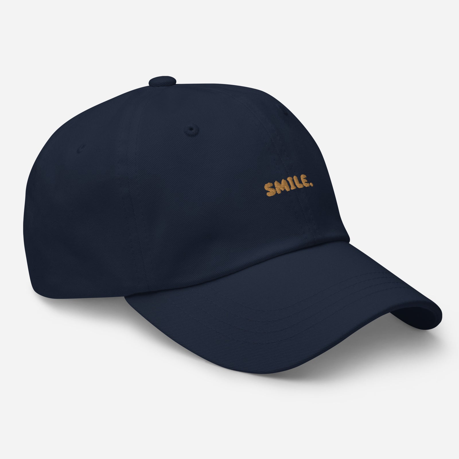 Casquette baseball smile noir coloris présenté CHT'M Boutique