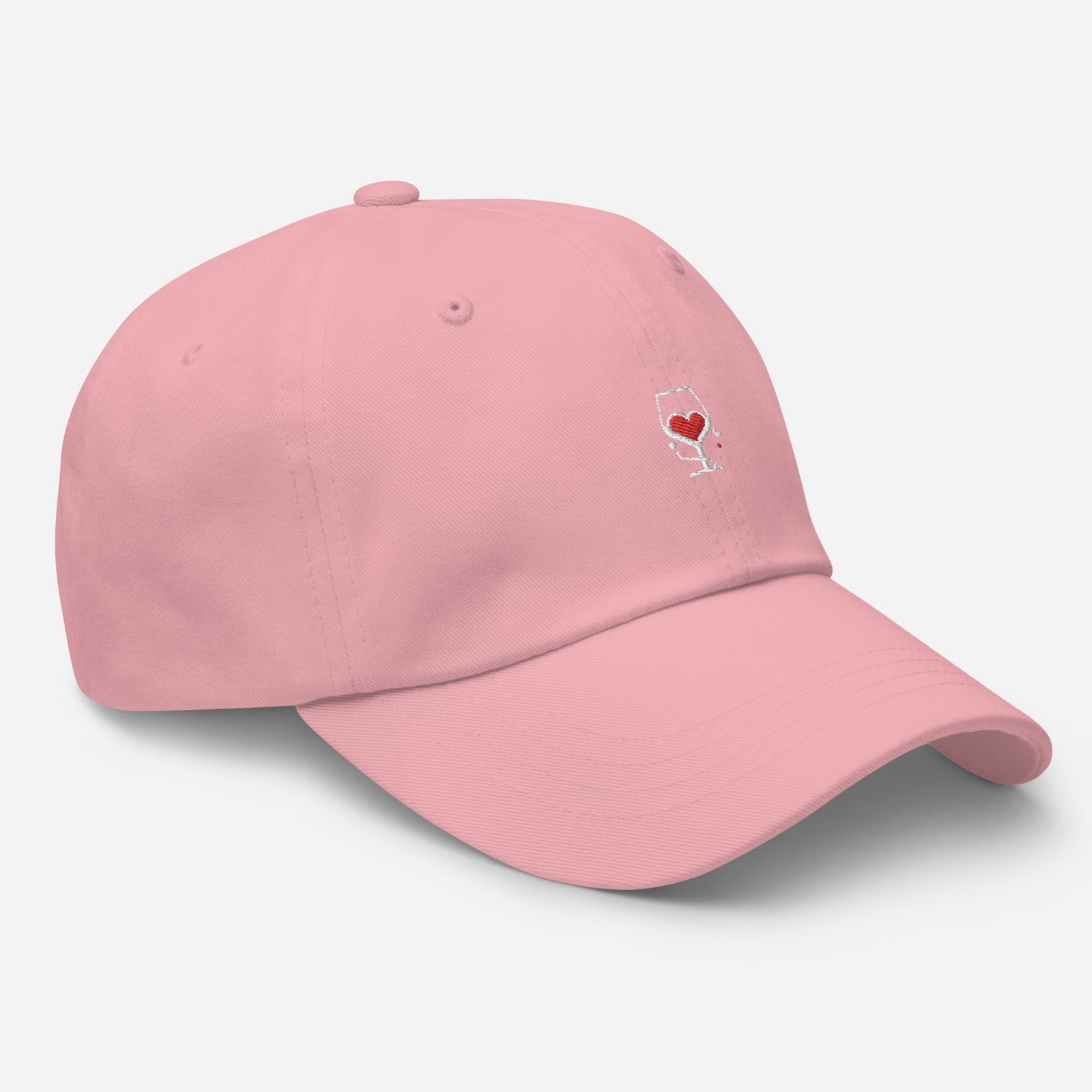 Casquette baseball wine love noir vue de profil CHT'M Boutique
