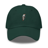 Casquette baseball thunder skull noir vue de trois quarts CHT'M Boutique