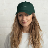 Casquette baseball create noir vue de trois quarts CHT'M Boutique